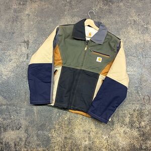 Y2K Carhartt Men's Multi-Color Detroit Work Jacket - CUSTOM men’s sz medium